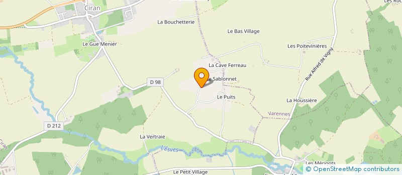 localisation de l'entreprise SCI SILONNIERE  CIRAN