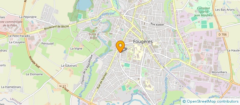 localisation de l'entreprise SCI SILORET  FOUGERES