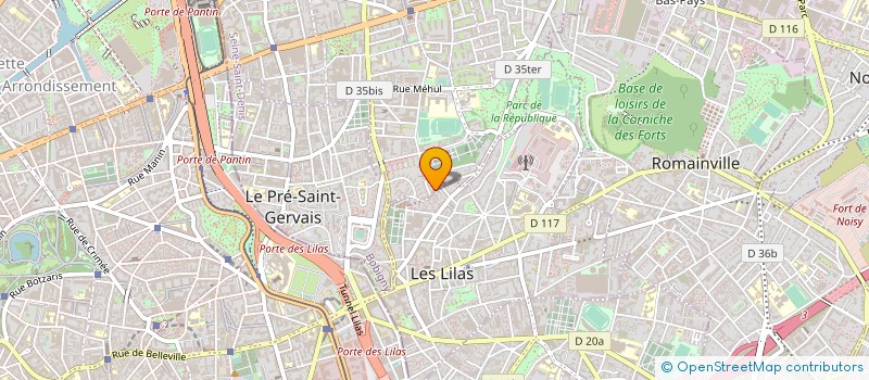 localisation de l'entreprise SCI SILUC à PANTIN