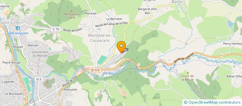 localisation de l'entreprise SCI SILVA à MONTJOIE-EN-COUSERANS