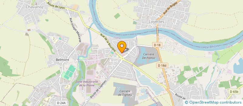 localisation de l'entreprise SCI SILVA  CHAVANOZ