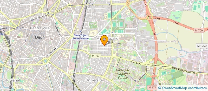 localisation de l'entreprise SCI SILVA à DIJON