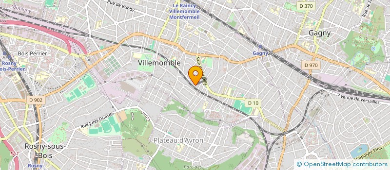 localisation de l'entreprise SCI SILVA à VILLEMOMBLE