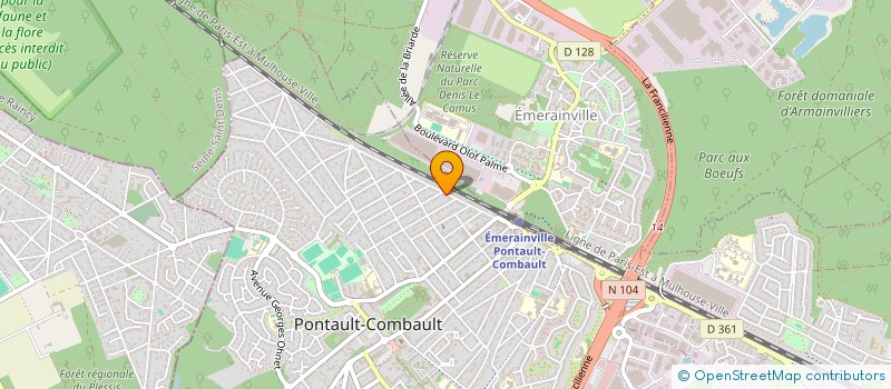 localisation de l'entreprise SCI SILVA à PONTAULT-COMBAULT
