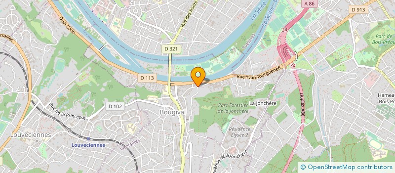 localisation de l'entreprise SCI SILVALLAIN  BOUGIVAL