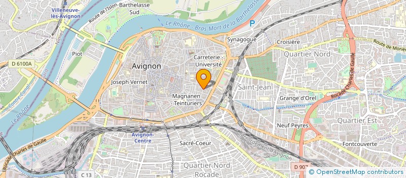 localisation de l'entreprise SCI SILVANA  AVIGNON