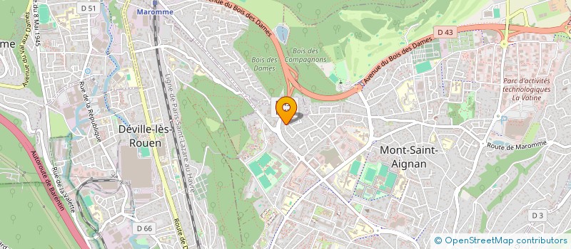 localisation de l'entreprise SCI SILVER  MONT-SAINT-AIGNAN