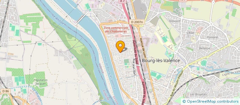 localisation de l'entreprise SCI SILVER  BOURG-LES-VALENCE