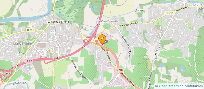 localisation de l'entreprise SCI SILVER-CROSS  SAINT-MELAINE-SUR-AUBANCE