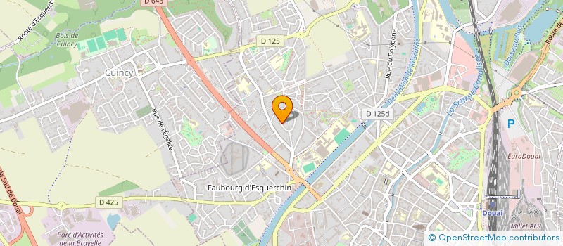 localisation de l'entreprise SCI SILVERENE à DOUAI