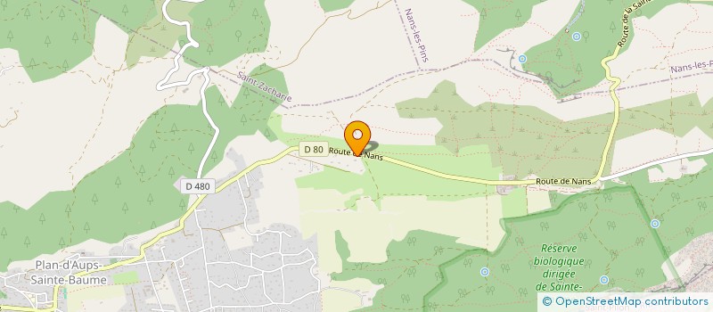 localisation de l'entreprise SCI SILVESTRAI à PLAN D'AUPS SAINTE BAUME