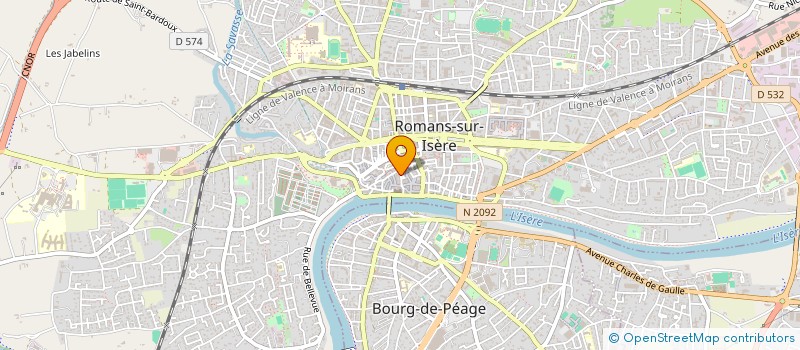 localisation de l'entreprise SCI SILVESTRE IMMOBILIER  ROMANS-SUR-ISERE