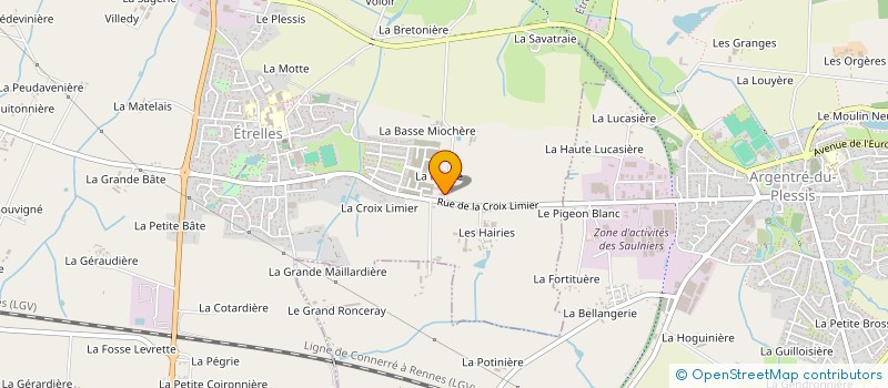 localisation de l'entreprise SCI SIM-BA  LE PERTRE