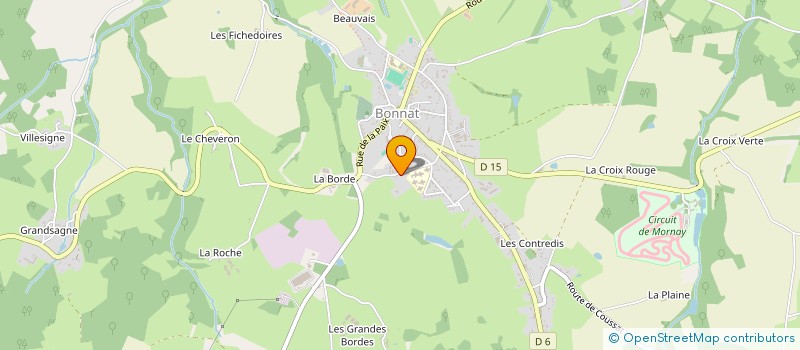 localisation de l'entreprise SCI SIM'S à BONNAT