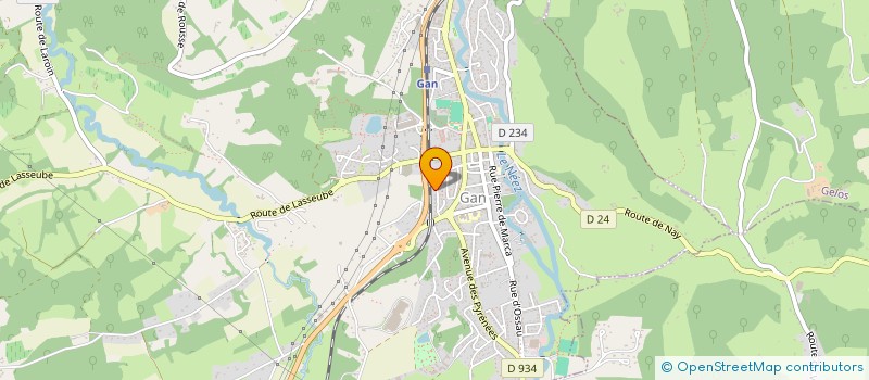 localisation de l'entreprise SCI SIMA  GAN