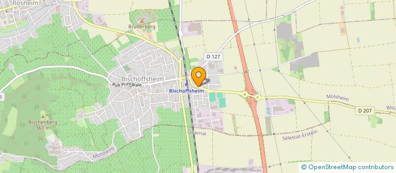 localisation de l'entreprise SCI SIMA  BISCHOFFSHEIM