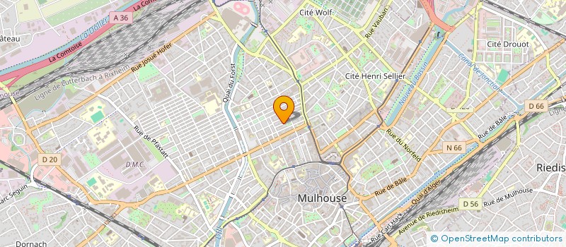 localisation de l'entreprise SCI SIMA  MULHOUSE