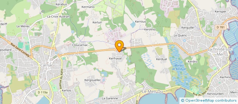 localisation de l'entreprise SCI SIMAJ-FI  CARNAC