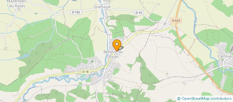 localisation de l'entreprise SCI SIMANT  BELVEZE-DU-RAZES