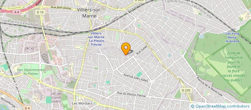 localisation de l'entreprise SCI SIMAO  VILLIERS-SUR-MARNE