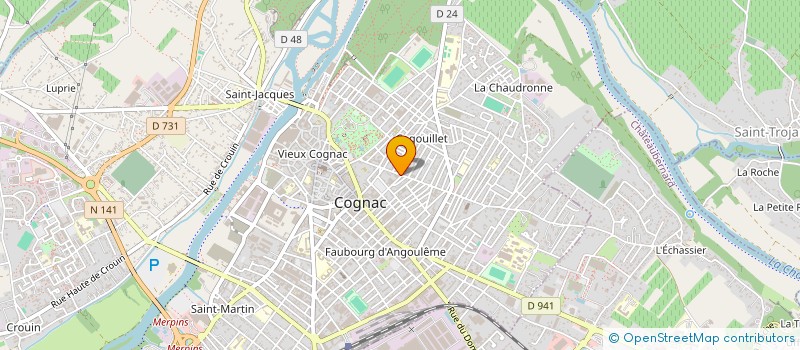 localisation de l'entreprise SCI SIMARD à COGNAC