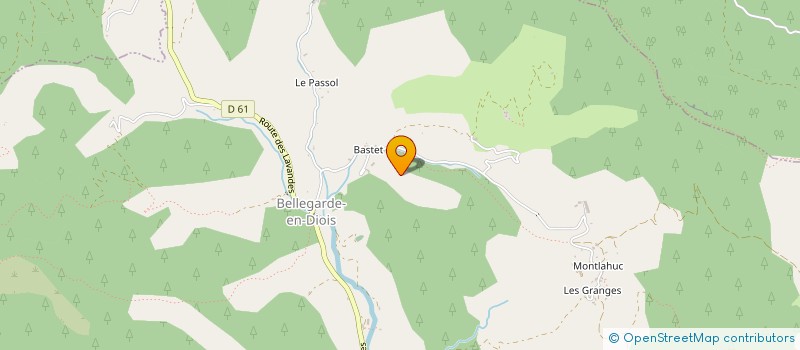 localisation de l'entreprise SCI SIMARE  BELLEGARDE-EN-DIOIS