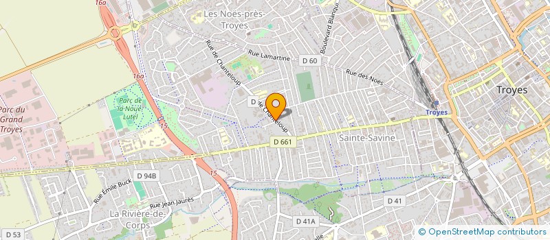 localisation de l'entreprise SCI SIMART 2001  SAINTE-SAVINE