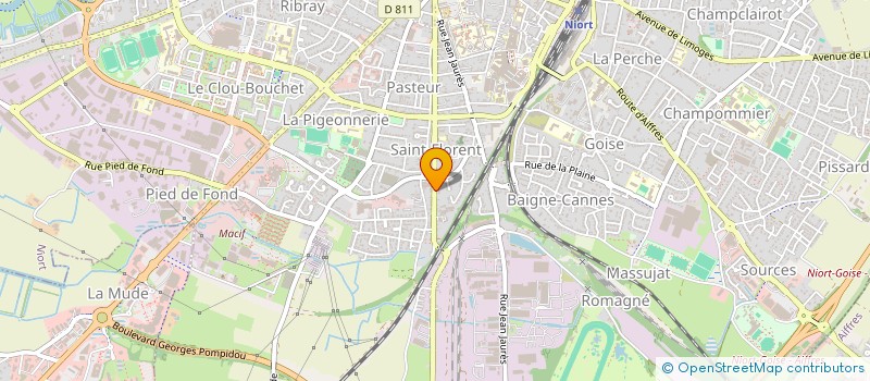 localisation de l'entreprise SCI SIMAT à NIORT