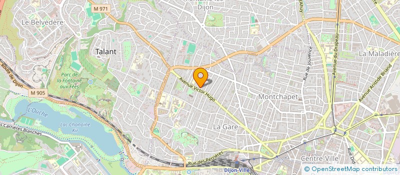 localisation de l'entreprise SCI SIMAX à DIJON