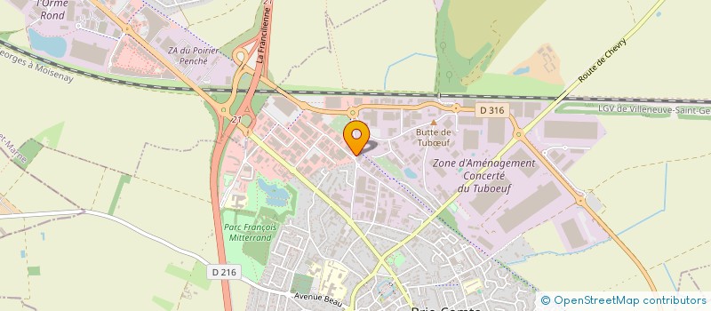 localisation de l'entreprise SCI SIMBA  BRIE-COMTE-ROBERT