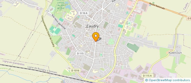 localisation de l'entreprise SCI SIMBA  CAUDRY