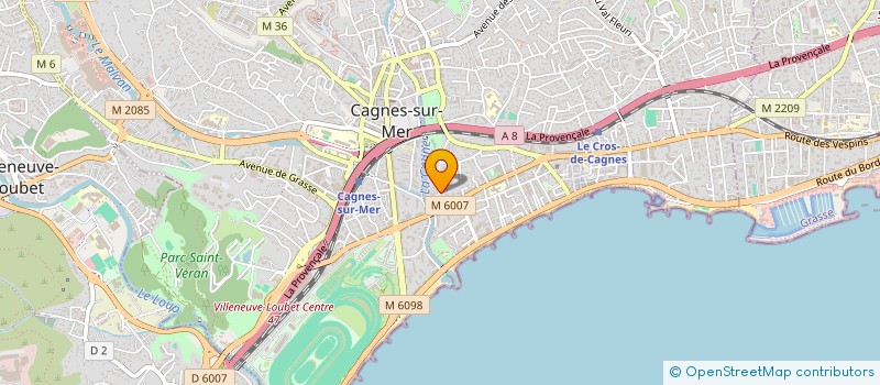 localisation de l'entreprise SCI SIMBATED à CAGNES-SUR-MER