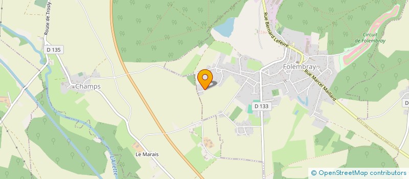 localisation de l'entreprise SCI SIMBEG  FOLEMBRAY