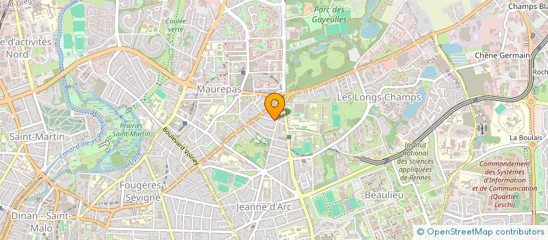 localisation de l'entreprise SCI SIMBRA  RENNES
