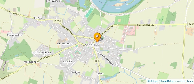 localisation de l'entreprise SCI SIMCAM à SANDILLON
