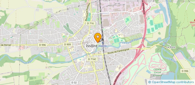 localisation de l'entreprise SCI SIMECE  ISSOIRE