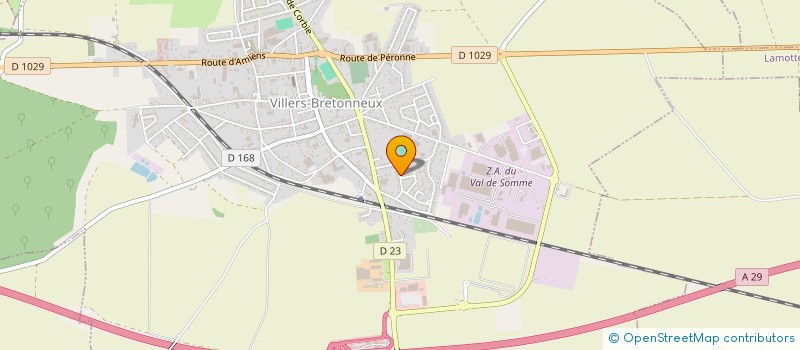 localisation de l'entreprise SCI SIMEG  VILLERS-BRETONNEUX