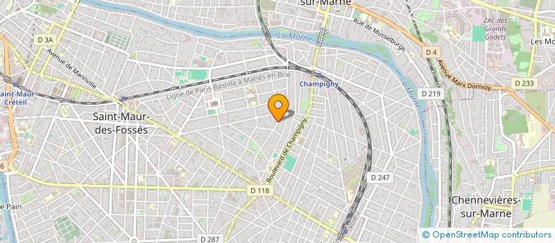 localisation de l'entreprise SCI SIMELO à SAINT-MAUR-DES-FOSSES