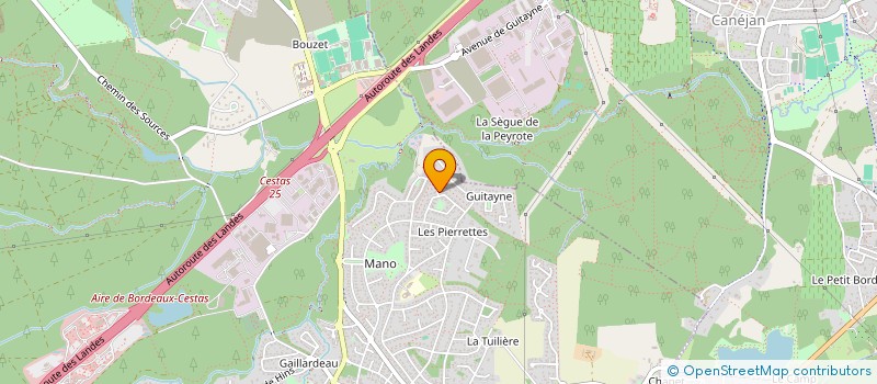 localisation de l'entreprise SCI SIMENOR  CESTAS