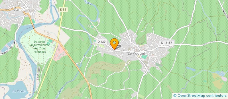 localisation de l'entreprise SCI SIMEON 2  POUZOLS