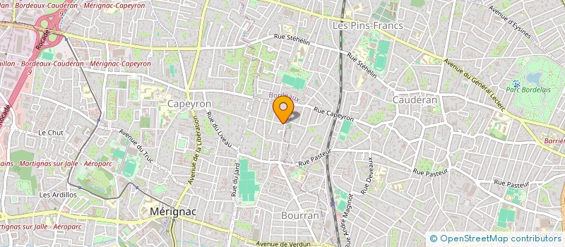 localisation de l'entreprise SCI SIMIAC  MERIGNAC