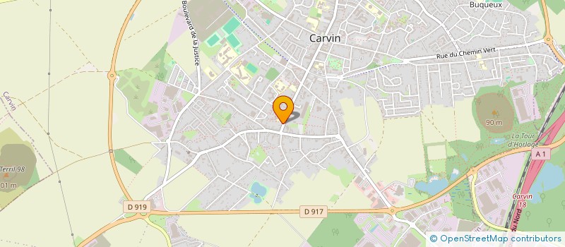 localisation de l'entreprise SCI SIMJ  CARVIN