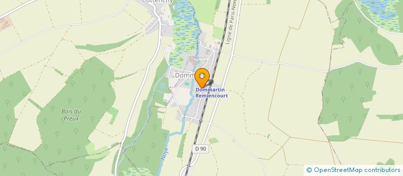 localisation de l'entreprise SCI SIMMOG  DOMMARTIN
