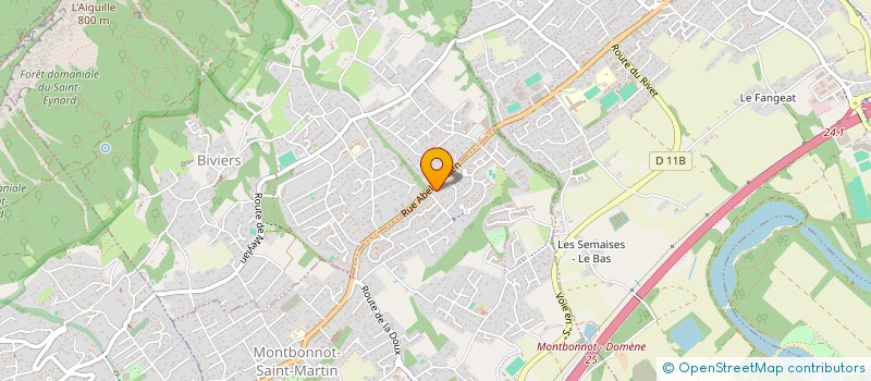 localisation de l'entreprise SCI SIMO  MONTBONNOT-SAINT-MARTIN