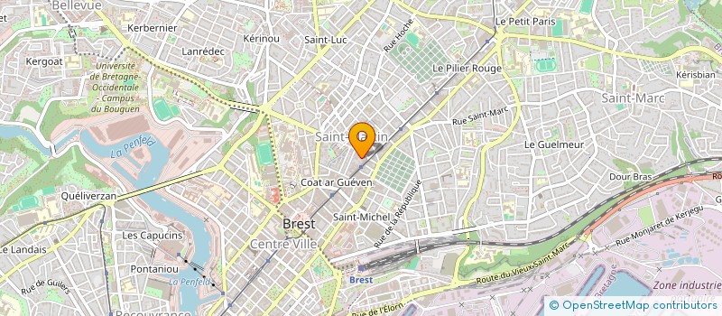 localisation de l'entreprise SCI SIMOB  BREST