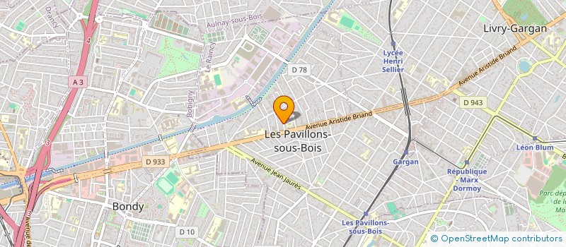 localisation de l'entreprise SCI SIMOES  LES PAVILLONS-SOUS-BOIS
