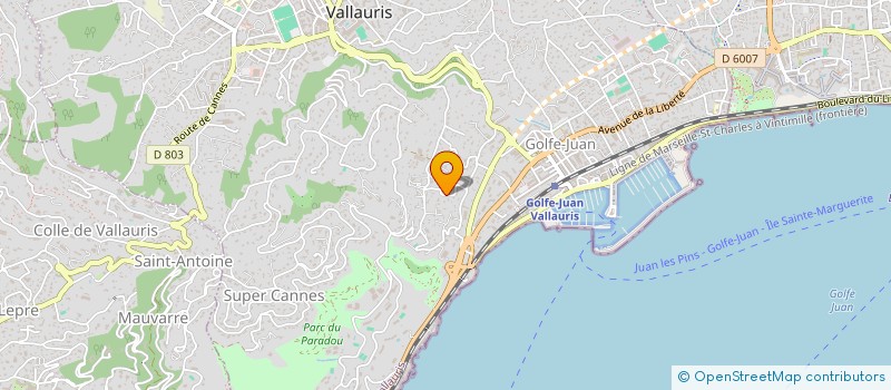localisation de l'entreprise SCI SIMOLIVIA  VALLAURIS