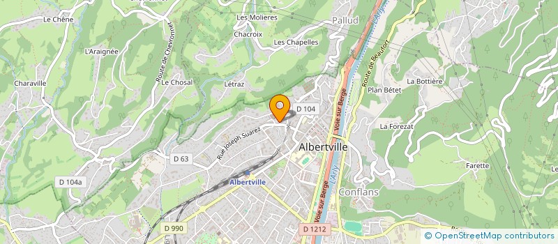 localisation de l'entreprise SCI SIMON  ALBERTVILLE