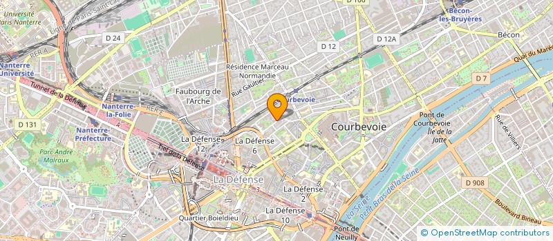 localisation de l'entreprise SCI SIMON  COURBEVOIE