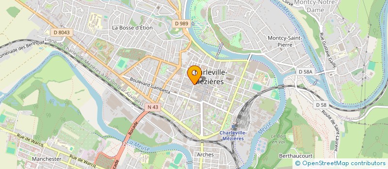 localisation de l'entreprise SCI SIMON  CHARLEVILLE-MEZIERES